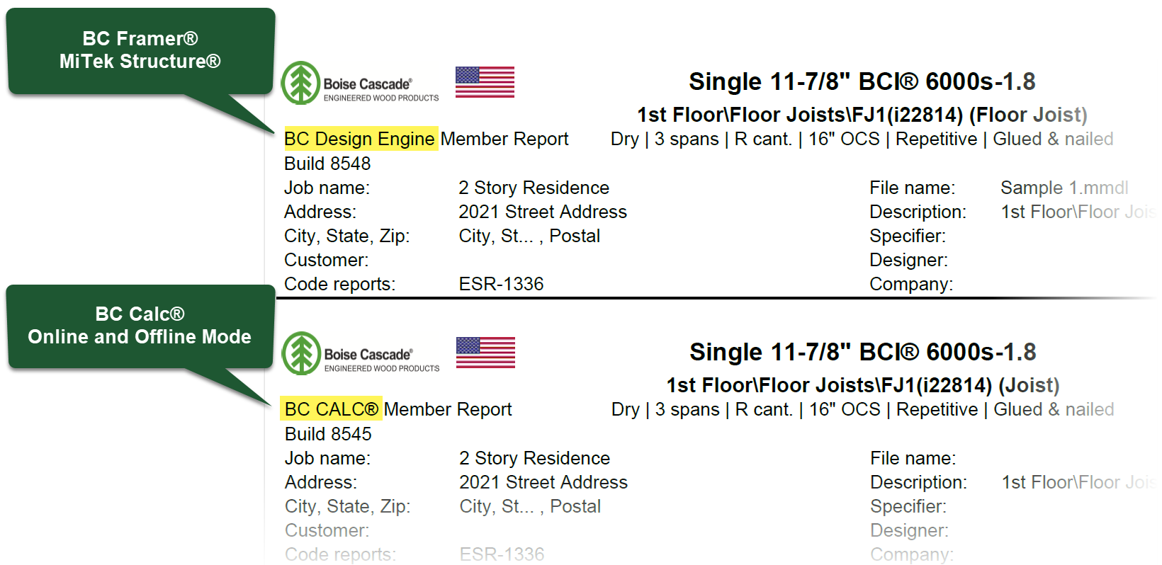 Boise Member Reports BC Calc vs. BC Design Engine Boise EWP Support