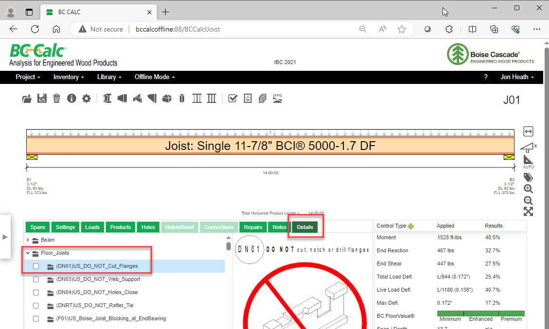 Where Are The Details Stored For BC Calc Offline – Boise EWP Support