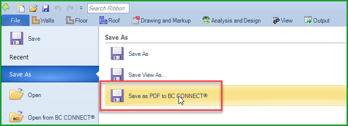 How do I save a BC Framer layout sheet to a BC Connect project? – Boise ...