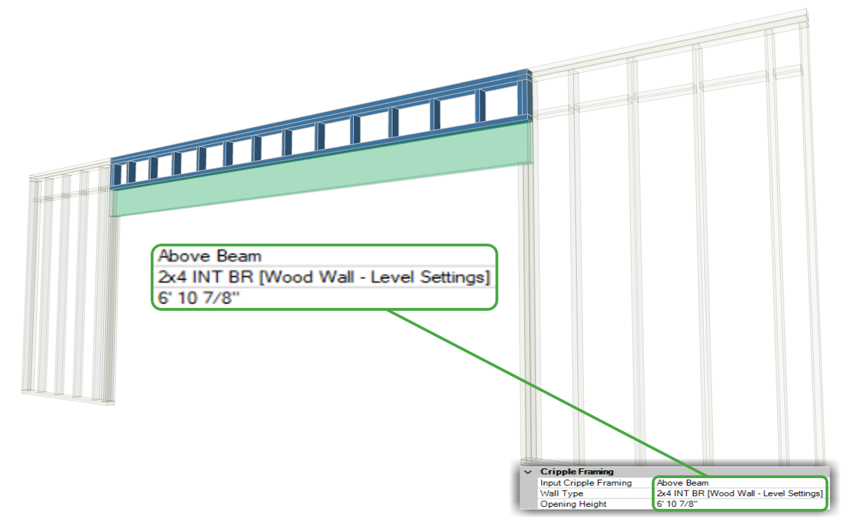 Beam Input Cripple Framing Boise EWP Support